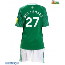 Newcastle United Nick Woltemade #27 Bortedraktsett Barn 2025-26 Kortermet (+ Korte bukser)